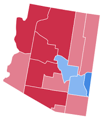 map showing arizona's electoral districts